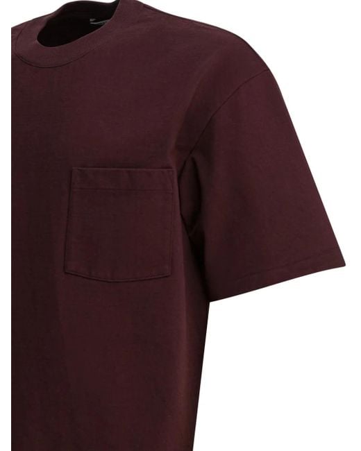 Auralee T-Shirt mit rundem Ausschnitt in Red für Herren