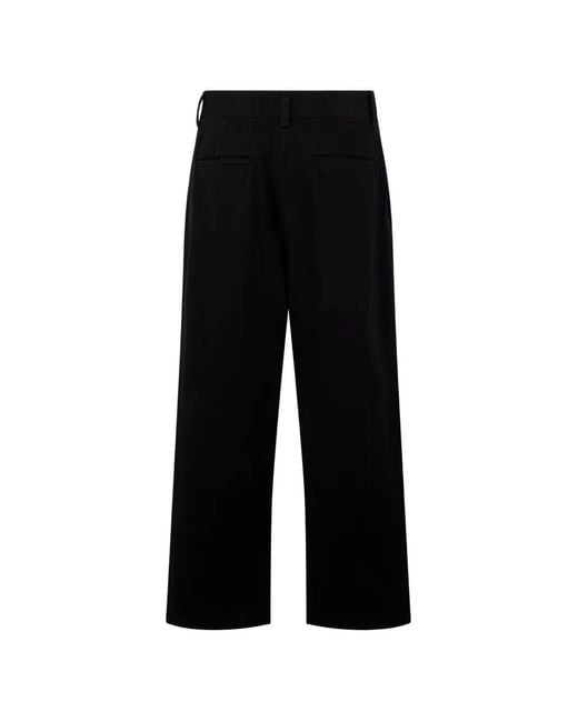 Agolde Black Pleated Trousers for men