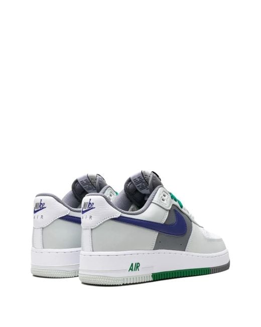 Nike Blue Air Force 1 "Split" Sneakers