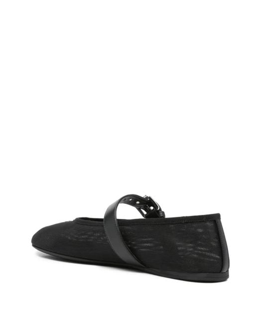 Miu Miu Black Mesh Ballet Flats