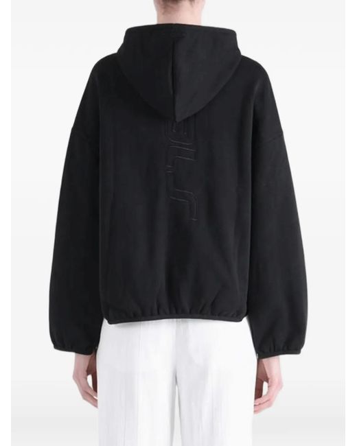 Fear Of God Black Piped Embossed Hoodie for men