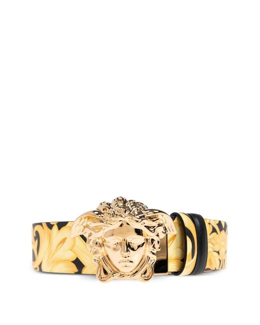 Versace Metallic Medusa Head-Buckle Belt for men