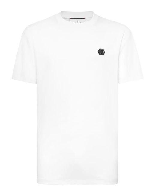 Philipp Plein T-Shirt Mit Logo-Patch in White für Herren