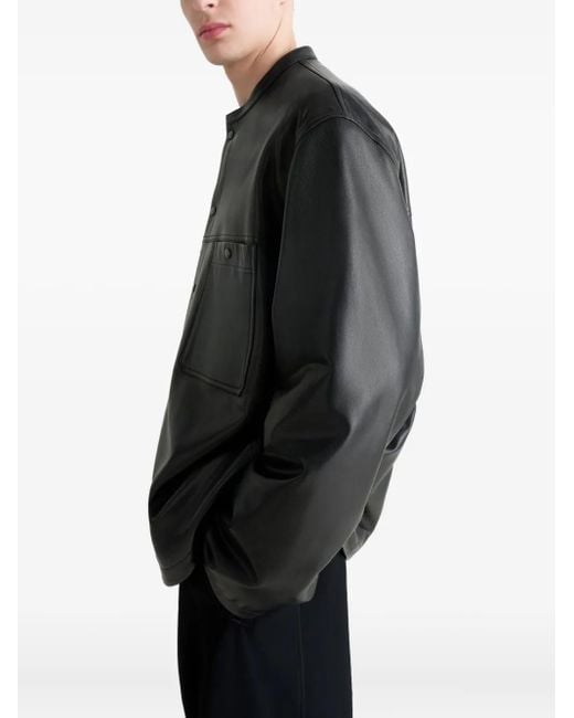 Lemaire Hemdjacke Mit Aufgesetzter Tasche in Black für Herren