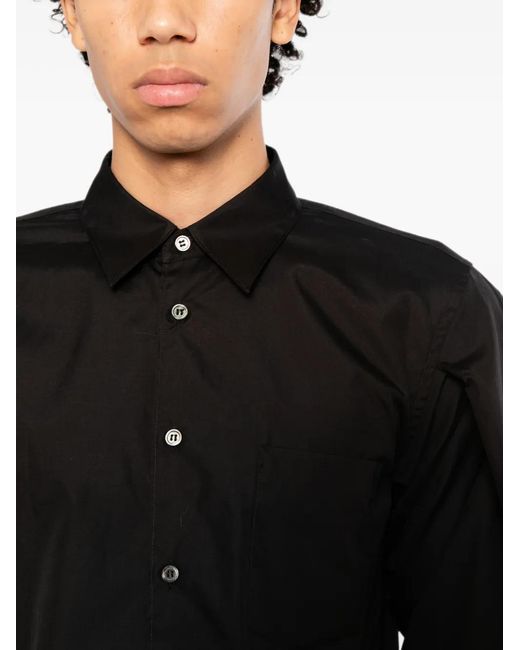 COMME DES GARÇON BLACK Black Chest Pocket Shirt