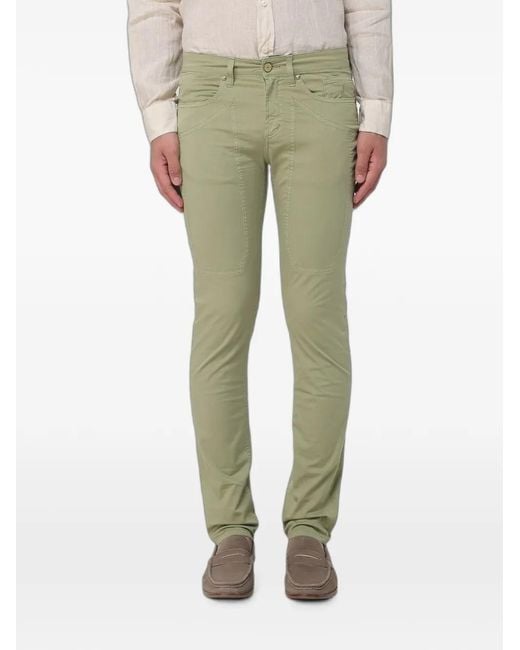 Jeckerson Green John Slim-Fit Trousers for men
