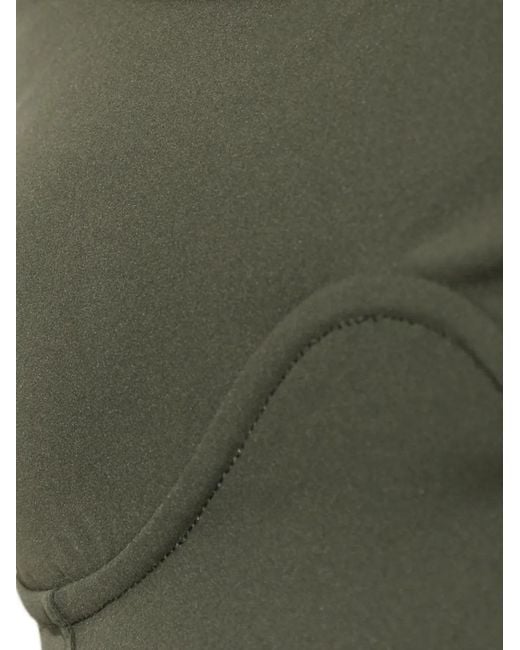 Rethinkit Studios Green Seam-Detail Sleeveless Top