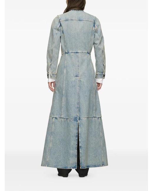 Maison Margiela Blue Denim Maxi Coat