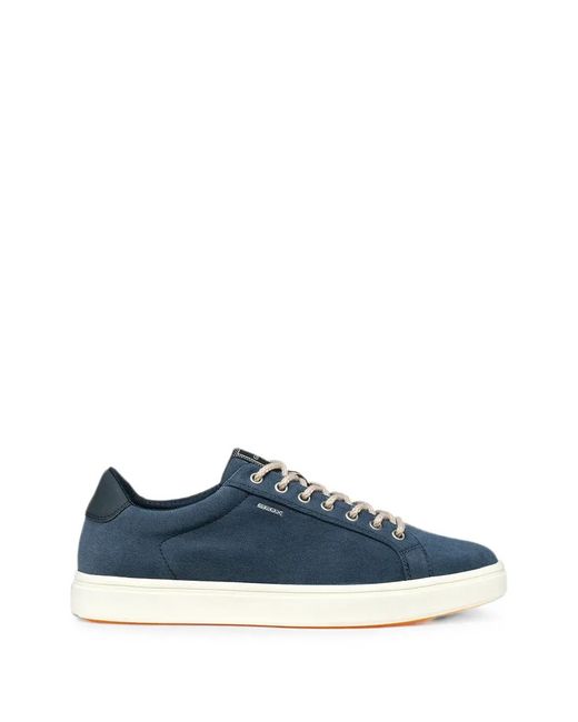 Geox Blue Logo-Plaque Sneakers for men