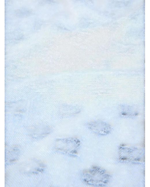 DSquared² Blue Monogram-Print Foulard for men