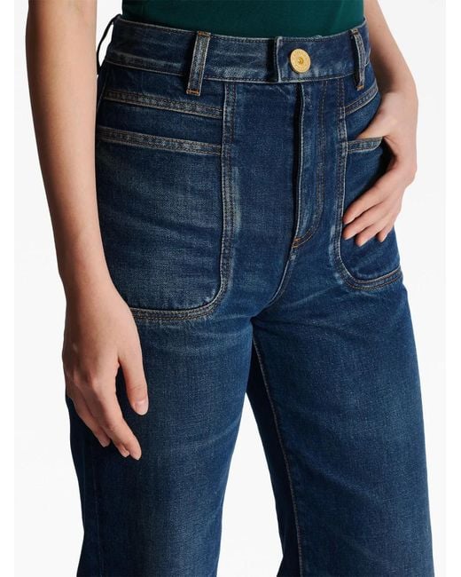 Balmain Blue Flared Jeans