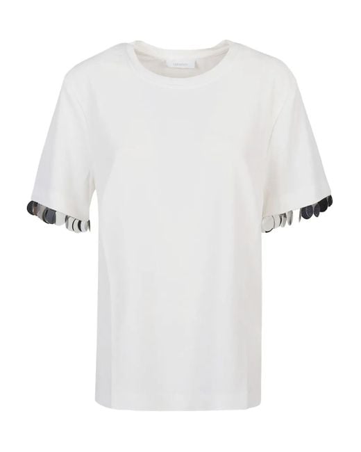 Rabanne スパンコール Tシャツ White