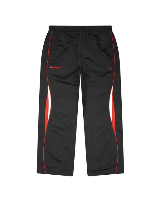 PUMA Black X Nahmias Logo-Embroidery Track Pants for men