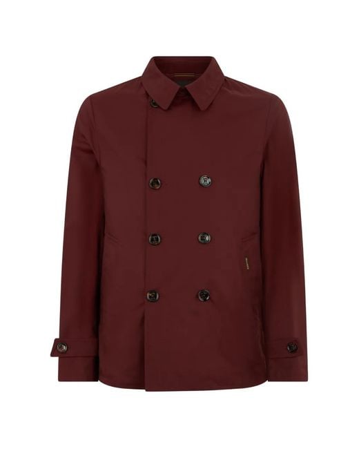 Moorer Purple Double-Breasted Jacket for men
