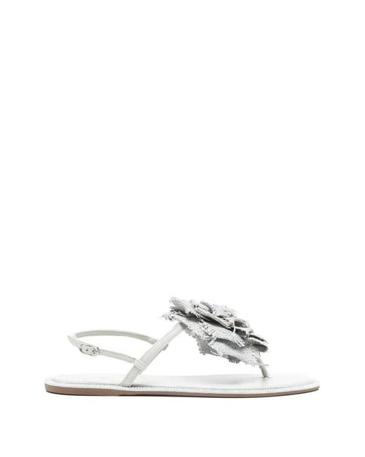 Le Silla White Sandales Rose À Bride Arrière