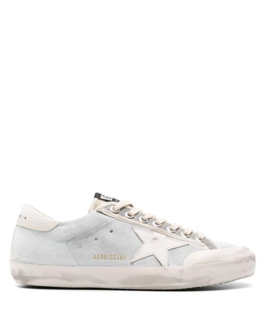 Golden Goose Deluxe Brand White Super-star Panelled Sneakers for men