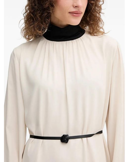 GAUDI Natural Belt Midi Dress