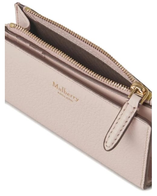 Mulberry Natural Continental Zipped Wallet