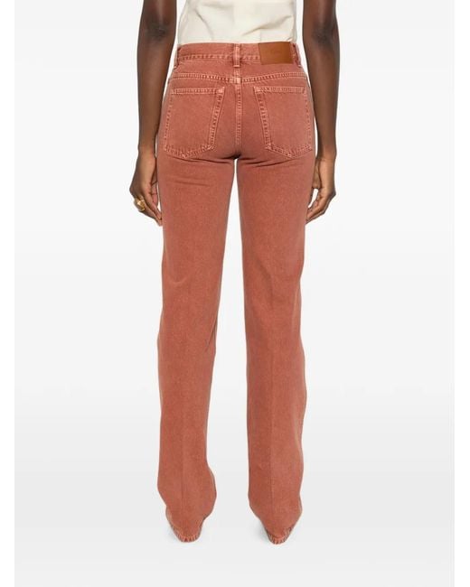 Chloé Orange Chloé Denim Cotton Jeans