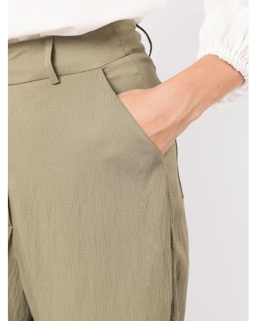Olympiah Green Touch High-waisted Trousers