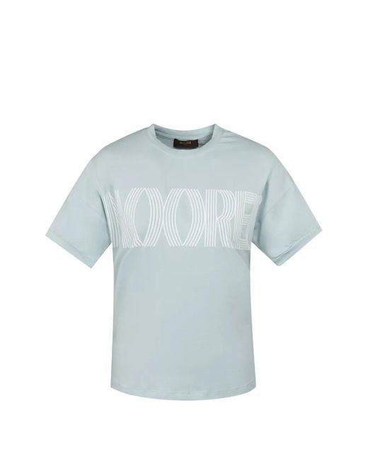 Moorer Blue Olisa Print T-Shirt