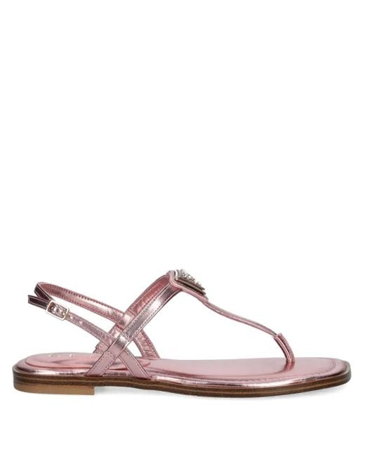 Guess Pink Sandalen im Metallic-Look