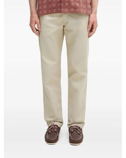 Pantaloni Dritti Con Applicazione di Carhartt in Natural da Uomo