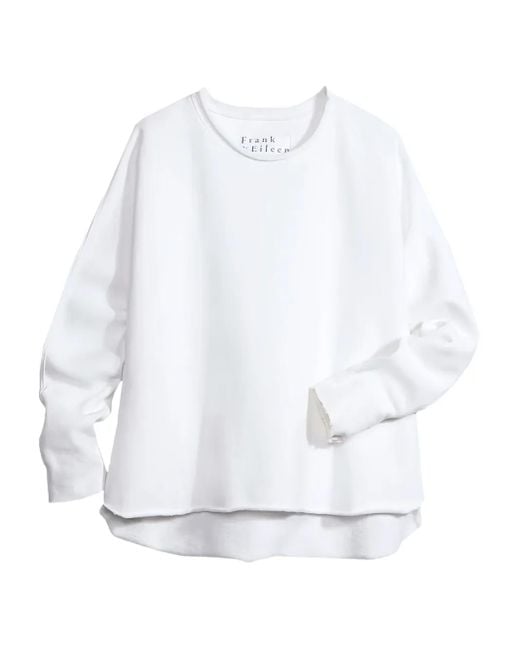 Frank & Eileen White Long-Sleeve Sweatshirt
