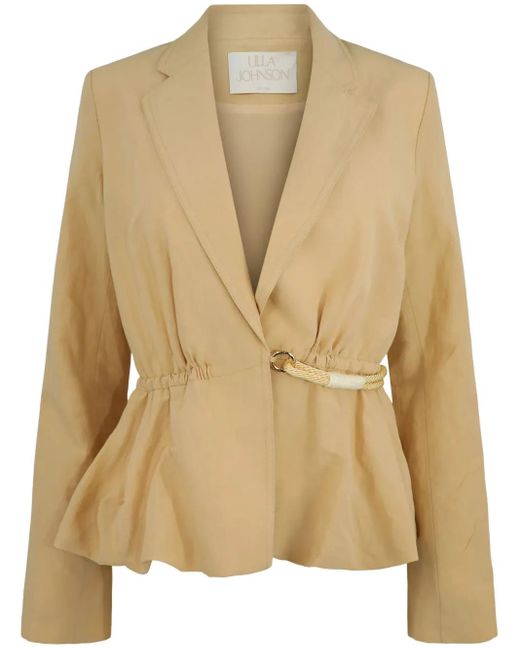 Ulla Johnson Natural Talie Belted Blazer