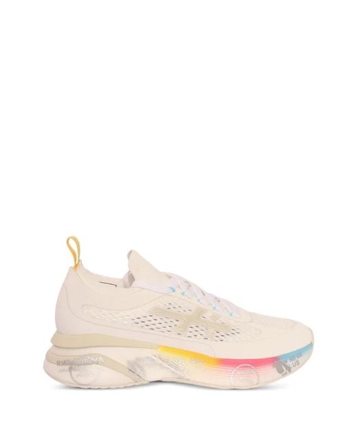 Premiata Natural Moerund Mesh-Panel Sneakers
