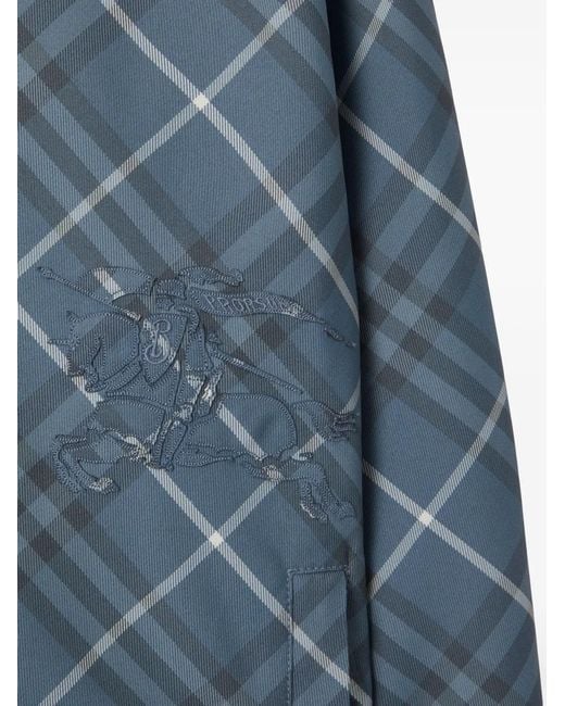 Burberry Blue Reversible Hoodie for men