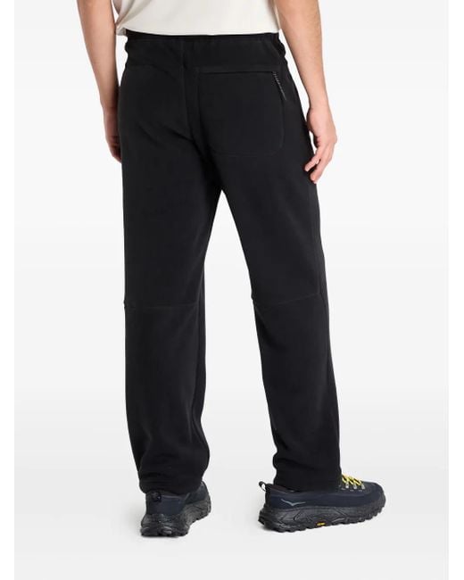 Gramicci Black Belted Fleece-Texture Track Pants
