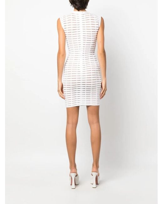 Genny White Iconic Cut-Out Minidress