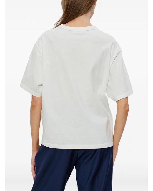KENZO White T-Shirt Tulip En Coton