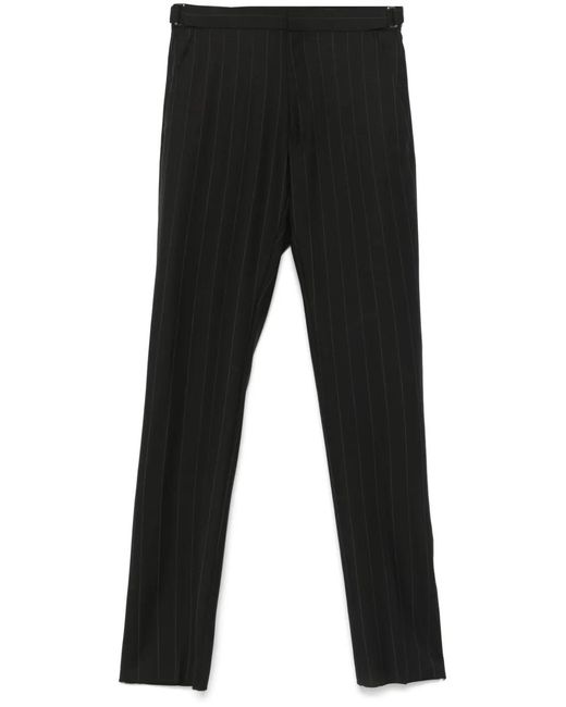 Tom Ford Black Striped Trousers for men