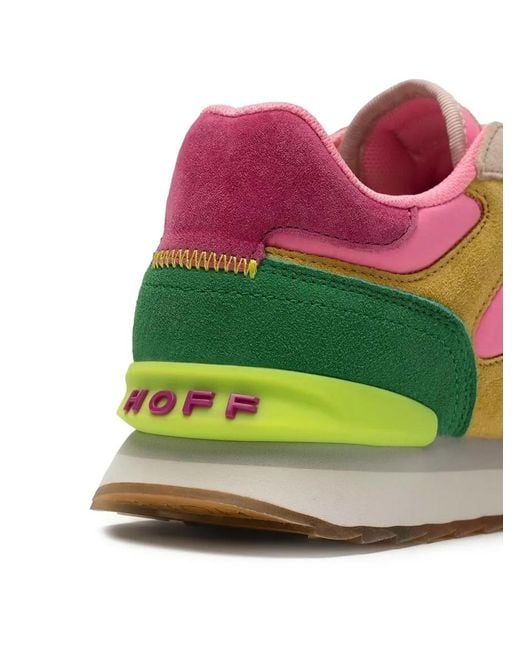 HOFF Yellow Santa Marta Panelled Suede Sneakers