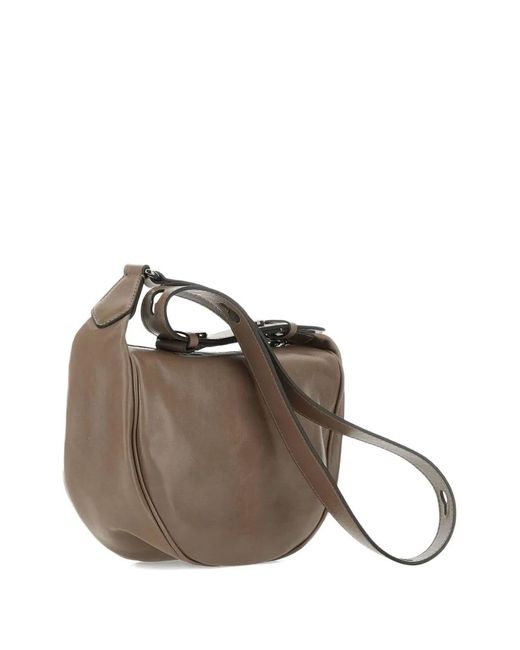 Gianni Chiarini Brown Leather Shoulder Bag