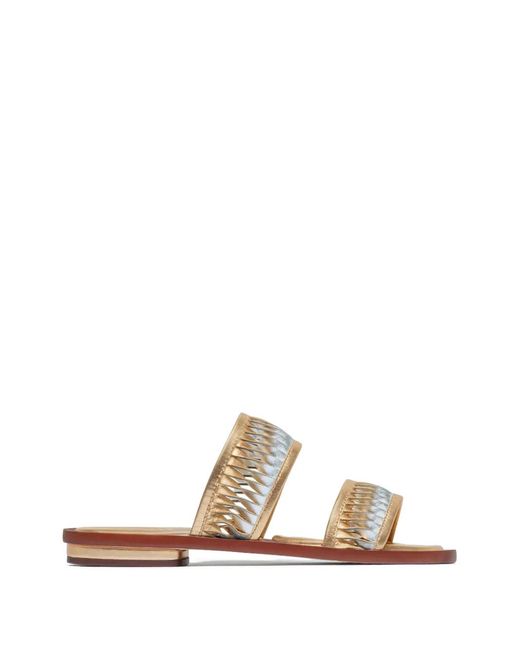 Bernardo White Andorra Woven Sandals