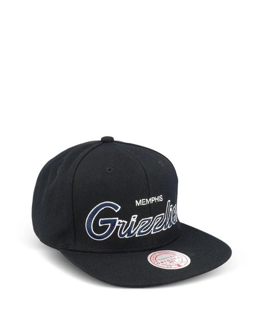Mitchell & Ness Black Nba Memphis Grizzlies Team Script Snapback Cap for men