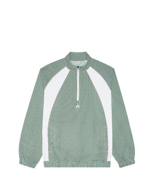Malbon Golf Green Valero Striped Seersucker Jacket for men