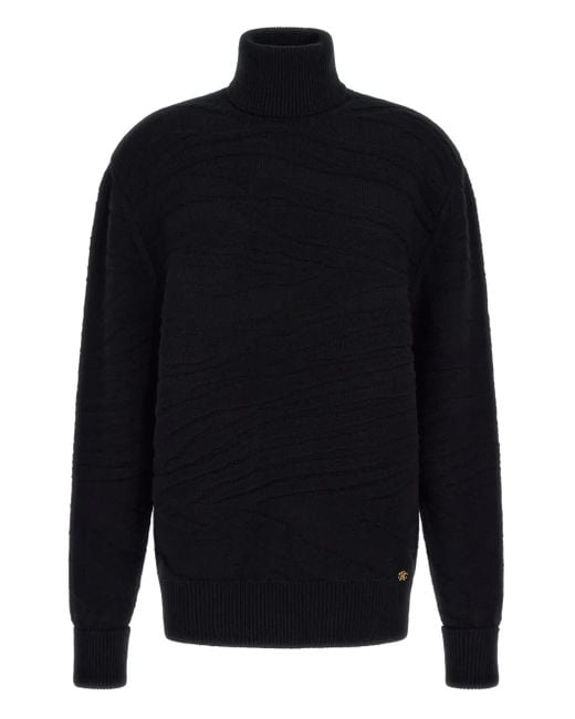 Roberto Cavalli Blue Wool Jumper