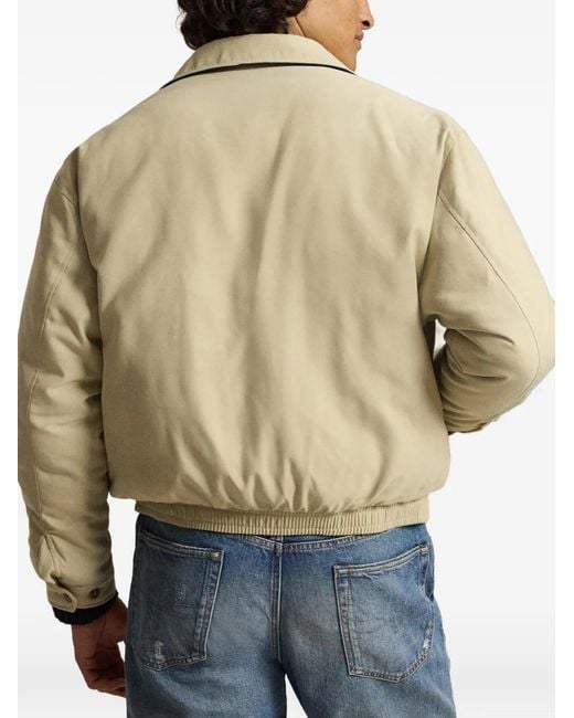 Polo Ralph Lauren Metallic The Big Bayport Embroidered-Logo Zip-Up Jacket for men