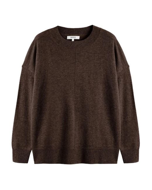 Chinti & Parker Brown Round-Neck Jumper