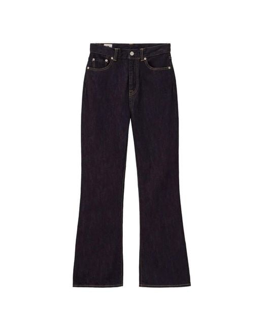 Momotaro Blue Jean Évasé À Détail De Patch