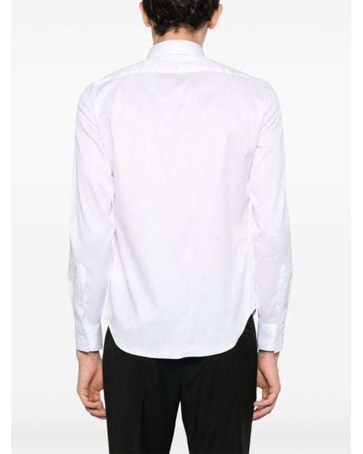 Emporio Armani Klassisches Hemd in White für Herren