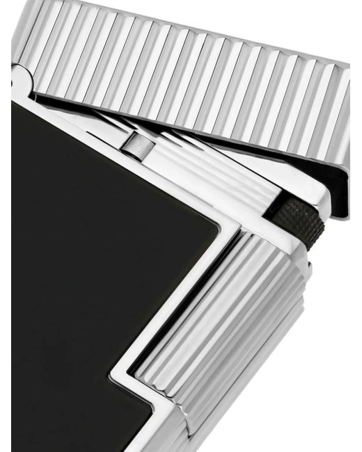S T Dupont Black Briquet À Fini Laqué