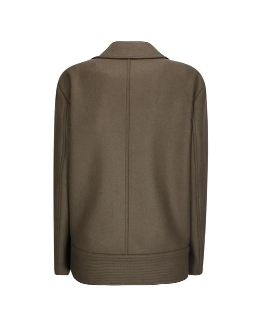 Source Unknown Brown Belted Double-Breasted Coat