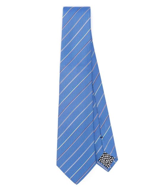 Paul Smith Multi Stripe Krawatte aus Seide in Blue für Herren