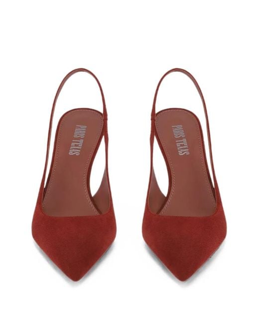 Paris Texas Red Lidia Slingback Pumps