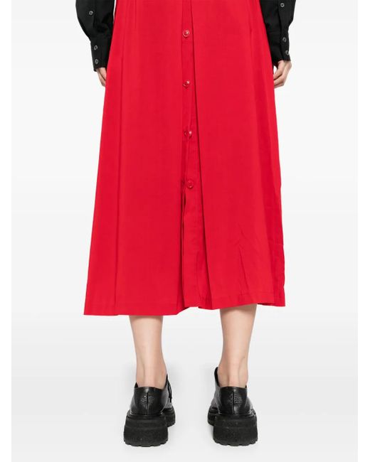 Yohji Yamamoto Lawn ノースリーブ ドレス Red